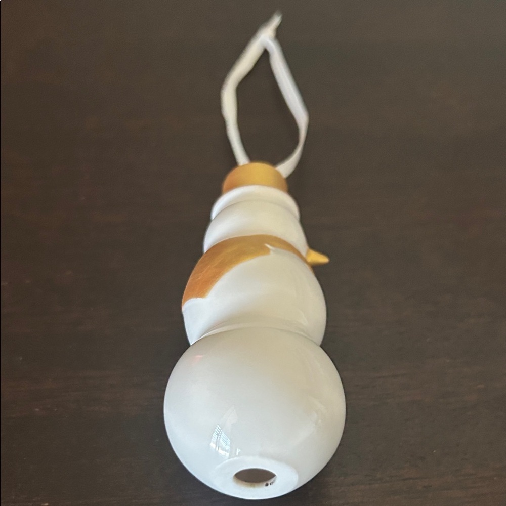 *SOLD* ☃️ Starbucks Winking Snowman Ceramic Ornament New - Picture 5 of 5